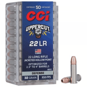 CCI Uppercut Rimfire Ammunition .22 LR 32gr HP 950 fps 50/ct