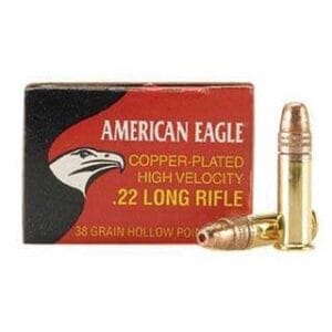Federal American Eagle Ammo 22 Long Rifle 38gr Copper Plated Hp - 22 Long Rifle 38gr Copper Plated Hollow Point 40/Box