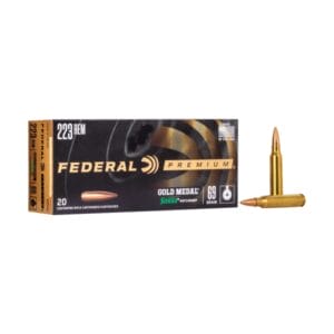 Federal Premium .223 Remington 69 Grain Gold Medal Sierra Matchking BTHP Centerfire Ammo