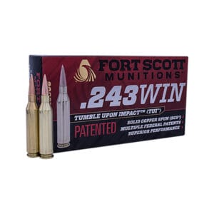 Fort Scott Munitions TUI .243 Winchester 70 Grain Centerfire Rifle Ammo