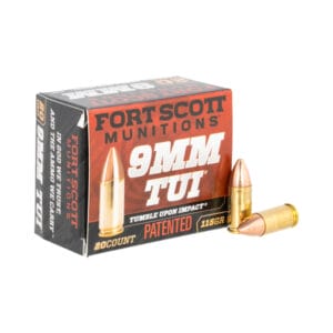 Fort Scott Munitions TUI 9mm Luger 115 Grain Centerfire Handgun Ammo