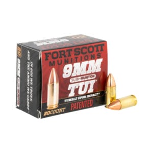 Fort Scott Munitions TUI 9mm Luger 125 Grain Centerfire Handgun Ammo