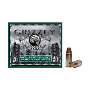 Grizzly Ammunition 9mm Luger +P 124 Grain Handgun Ammo
