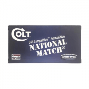 Double Tap Colt National Match Handgun Ammunition 10mm Auto 180gr FMJ 1140 fps 20/ct
