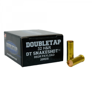 Double Tap DT Snake Shot Handgun Ammunition .32 H&R Mag 90gr #9 Shot 20/ct