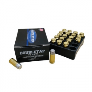 Double Tap Hardcast Solid Handgun Ammunition .40 S&W 200gr HC 1050 fps 20/ct