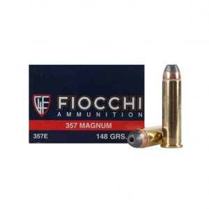 FIOCCHI 357 Mag. 148 Grain JHP Ammo, 50 Round Box (357E)