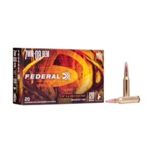 Federal Premium Fusion 7mm-08 Remington 120 Grain Soft-Point Centerfire Rifle Ammo