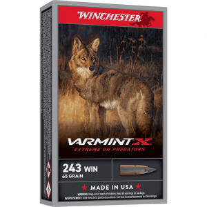 Winchester Varmint X Rifle Ammunition .243 Win 65gr PT 3620fps 20/ct