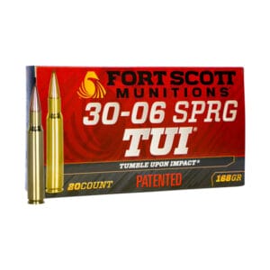 Fort Scott Munitions TUI .30-06 Sprg 168 Grain Centerfire Rifle Ammo