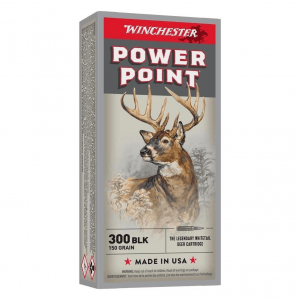 WINCHESTER AMMO Power-Point .300 AAC Blackout 150Gr PSP 20rd/Box Rifle Ammo (X300BLK)
