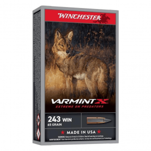 WINCHESTER AMMO Varmint X .243 Win 65Gr Extreme Point 20rd/Box Rifle Ammo (X243PXP)