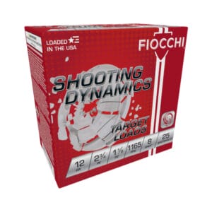 Fiocchi Shooting Dynamics Target Shotshells - 12 Gauge - #8 Shot - 2.75'' - 25 Rounds