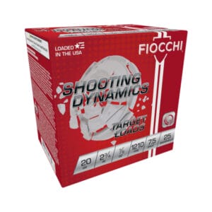 Fiocchi Shooting Dynamics Target Shotshells - 20 Gauge - #7.5 Shot - 2.75'' - 25 Rounds