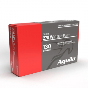 Aguila Rifle Ammunition 270 Win 130gr SP 3050 fps 20/ct