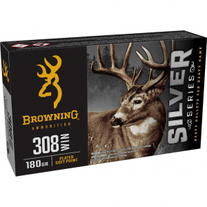 Browning Silver Series Rifle Ammunition .308 win 180gr JSP 2620 fps 20/ct