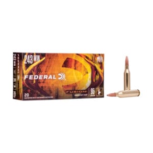 Federal Premium Fusion .243 Winchester 95 Grain Soft-Point Centerfire Rifle Ammo