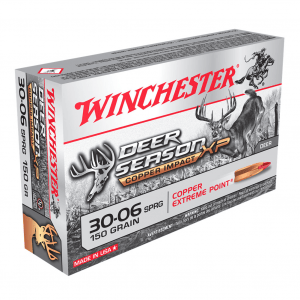 WINCHESTER Deer Season XP Copper Impact .30-06 Springfield 150Gr Extreme Point 20rd Box Rifle Ammo (X3006DSLF)