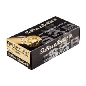 9mm Luger Full Metal Jacket Handgun Ammo - 9mm Luger 115gr Full Metal Jacket 50/Box