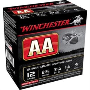 Aa Super Sport Sporting Clays 12 Gauge Shotgun Ammo - 12 Gauge 2-3/4'''' 1-1/8 Oz #9 Shot 25/Box