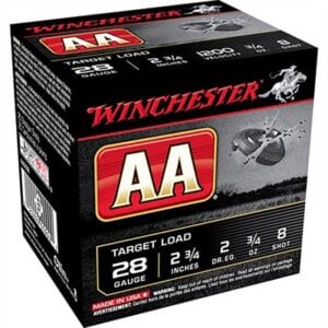 Aa Target 28 Gauge Shotgun Ammo - 28 Gauge 2-3/4'''' 3/4oz #8 250 Case