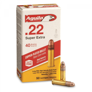 Aguila .22 Super Extra High Velocity .22LR CPRN 40 Grain 50 Rounds