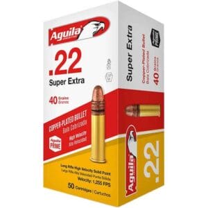 Aguila Super Extra 22 Long Rifle 40gr SP Rimfire Ammo - 50 Rounds