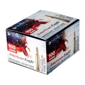 American Eagle Ammo 223 Remington 55gr Fmj-Bt - 223 Remington 55gr Full Metal Jacket 100/Box