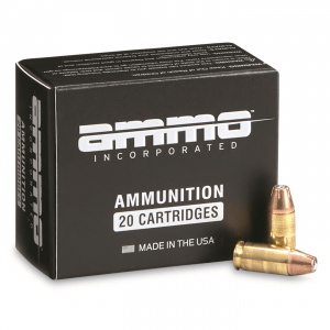 Ammo Inc. Black Label 9mm Jacketed Hollow Point 115 Grain 20 Rounds