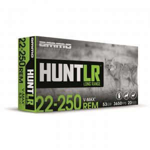 Ammo Inc. HUNT LR .22-250 Rem. Hornady V-MAX 53 Grain 20 Rounds