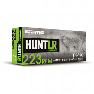 Ammo Inc. HUNT LR .223 Remington Hornady V-MAX 50 Grain 20 Rounds