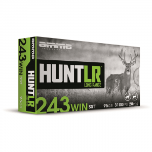 Ammo Inc. HUNT LR .243 Winchester Hornady SST 95 Grain 20 Rounds