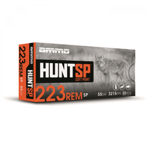 Ammo Inc. HUNT SP .223 Remington Hornady InterLock SP 55 Grain 20 Rounds