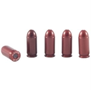 Ammo Snap Cap Dummy Rounds - 45 Acp Snap Caps 5/Pack