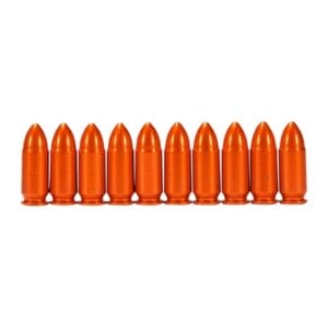 Ammo Snap Cap Dummy Rounds - 9mm Luger Snap Caps 10/Pack