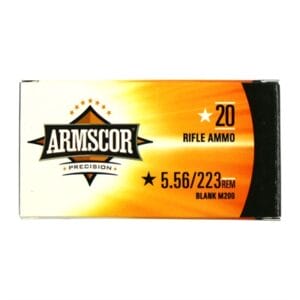 Armscorprecision 5.56mm Blank M200 Ammo - 5.56mm/223 Remington Blank M200 20/Box