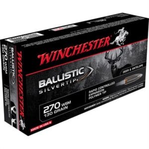 Ballistic Silvertip 270 Winchester Short Magnum (Wsm) Rifle Ammo - 270 Wsm 130gr Rapid Controlled Expansion Polymer Tip 20/Box