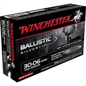 Ballistic Silvertip 30-06 Springfield Rifle Ammo - 30-06 Springfield 150gr Ballistic Silver Tip 20/Box