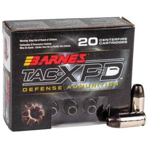 Barnes TAC-XPD Defense 380 Auto (ACP) 80gr TAC XPD Handgun Ammo - 20 Rounds