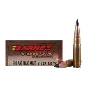 Barnes Vor-Tx 300 Aac Blackout Ammo - 300 Aac Blackout 110gr Tipped Tac-Tx Flat Base 20/Box