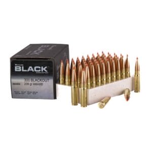 Black 300 Aac Blackout Rifle Ammo - Black 300 Aac Blackout 208gr A-Max Subsonic 50/Box