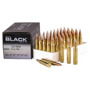 Black Ammo 223 Remington 62gr Full Metal Jacket - Black 223 Remington 62gr Fmj Full Metal Jacket 50/Box