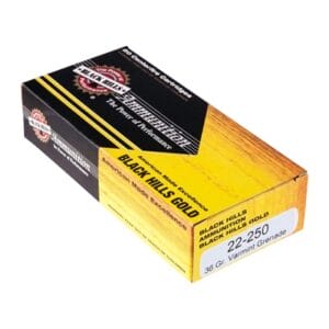 Black Hills Gold Amm 22-250 Remington 36gr Varmint Grenade - 22-250 Remington 36gr Varmint Grenade 100/Case