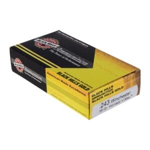 Black Hills Gold Ammo 243 Winchester 58gr V-Max - 243 Winchester 58gr V-Max 20/Box