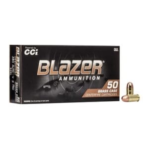 Blazer Brass 380 Auto Ammo - 380 Auto 95gr Full Metal Jacket Round Nose 50/Box