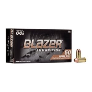 Blazer Brass 40 S&W Ammo - 40 S&W 180gr Full Metal Jacket Flat Nose 50/Box