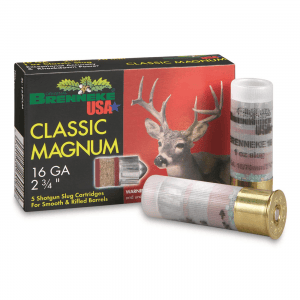 Brenneke Classic Magnum 16 Gauge 2 3/4 inch 1 oz. Rifled Slugs 5 Rds.