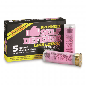 Brenneke Self-Defense Less Lethal 12 Gauge 2 3/4 inch 1/3 oz. KOline Slugs 5 Rounds