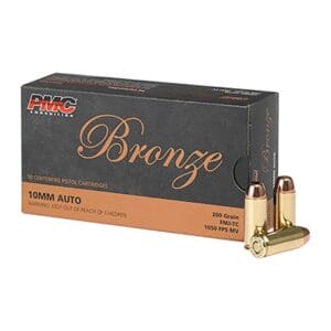 Bronze 10mm Auto Handgun Ammo - 10mm Auto 170gr Jacketed Hollow Point 25/Box