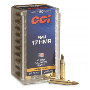 CCI .17 HMR FMJ 20 Grain 50 Rounds